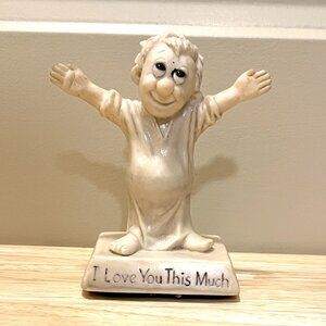Vintage 'I Love you this much' Figure Statue